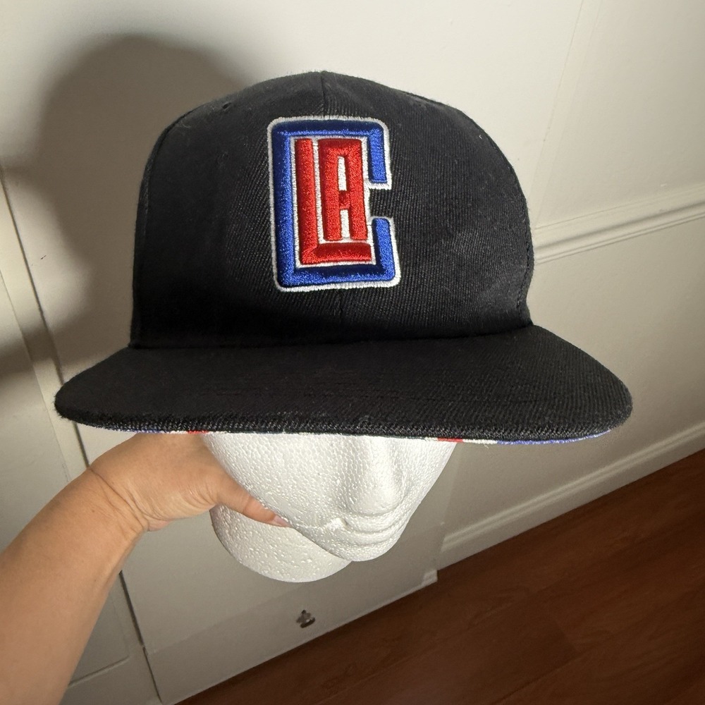 La Clippers Basketball Black SnapBack Hat Cap Melonwear